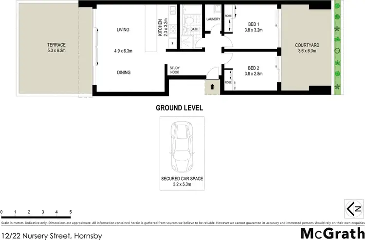 Floorplan of Homely apartment listing, 12/22 Nursery Street, Hornsby NSW 2077