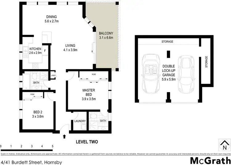 Floorplan of Homely apartment listing, 4/41 Burdett Street, Hornsby NSW 2077