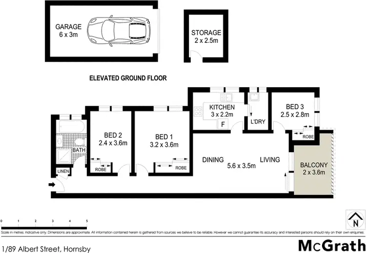 Floorplan of Homely apartment listing, 1/89 Albert Street, Hornsby NSW 2077