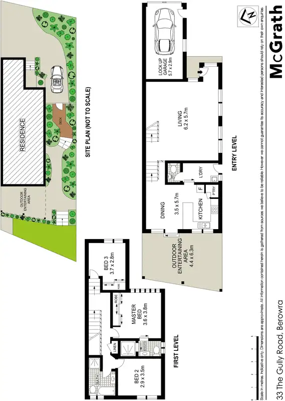 Floorplan of Homely semi-detached listing, 33 The Gully Road, Berowra NSW 2081