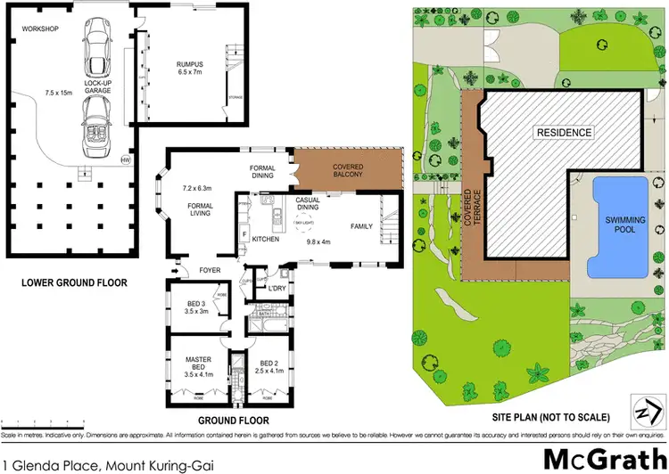 Floorplan of Homely house listing, 1 Glenda Place, Mount Kuring-gai NSW 2080