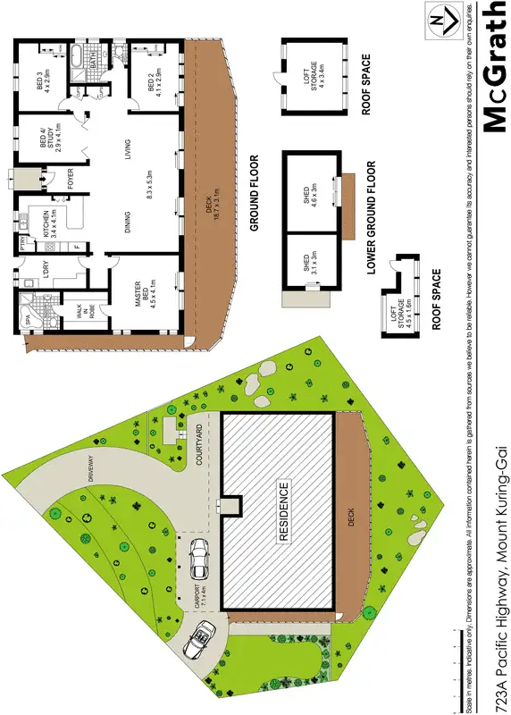 Floorplan of Homely house listing, 723a Pacific Highway, Mount Kuring-gai NSW 2080