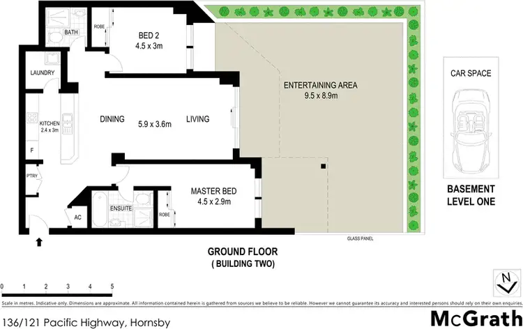 Floorplan of Homely apartment listing, 136/121 Pacific Highway, Hornsby NSW 2077