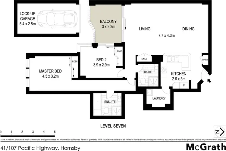Floorplan of Homely apartment listing, 41/107 Pacific Highway, Hornsby NSW 2077