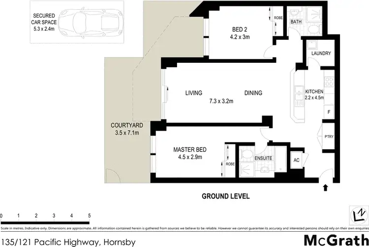 Floorplan of Homely apartment listing, 135/121 Pacific Highway, Hornsby NSW 2077