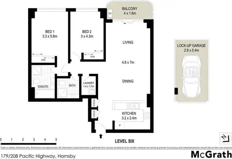 Floorplan of Homely apartment listing, 179/208 Pacific Highway, Hornsby NSW 2077