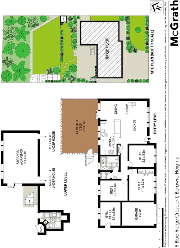 Floorplan of Homely house listing, 9 Blue Ridge Crescent, Berowra Heights NSW 2082