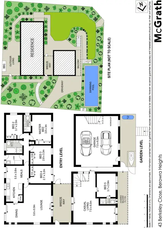 Floorplan of Homely house listing, 43 Berkeley Close, Berowra Heights NSW 2082