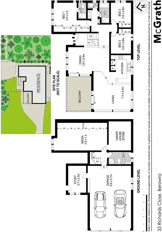 Floorplan of Homely house listing, 33 Richards Close, Berowra NSW 2081