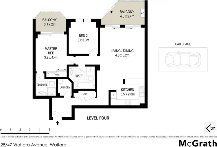 Floorplan of Homely apartment listing, 28/47 Waitara Avenue, Waitara NSW 2077