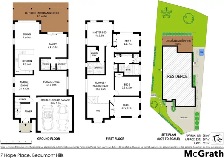 Floorplan of Homely house listing, 7 Hope Place, Beaumont Hills NSW 2155