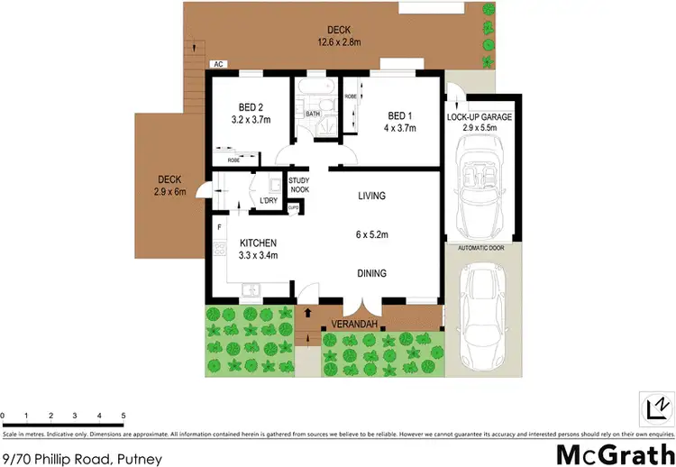Floorplan of Homely villa listing, 9/70 Phillip Road, Putney NSW 2112