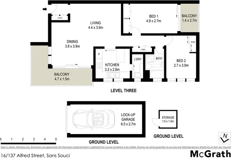 Floorplan of Homely apartment listing, 16/137 Alfred Street, Sans Souci NSW 2219