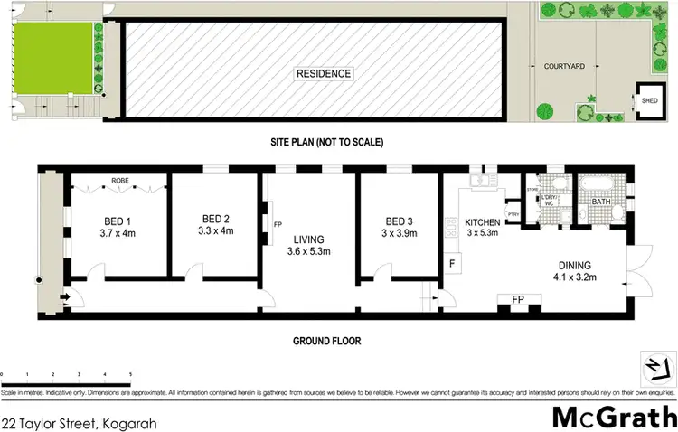 Floorplan of Homely house listing, 22 Taylor Street, Kogarah NSW 2217