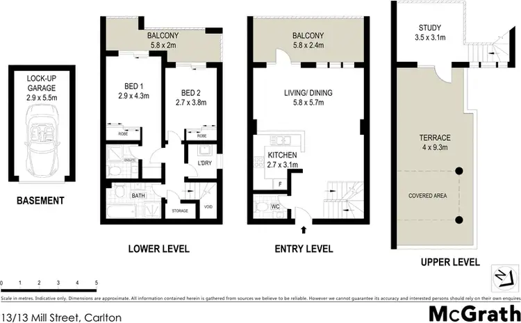 Floorplan of Homely apartment listing, 13/13 Mill Street, Carlton NSW 2218