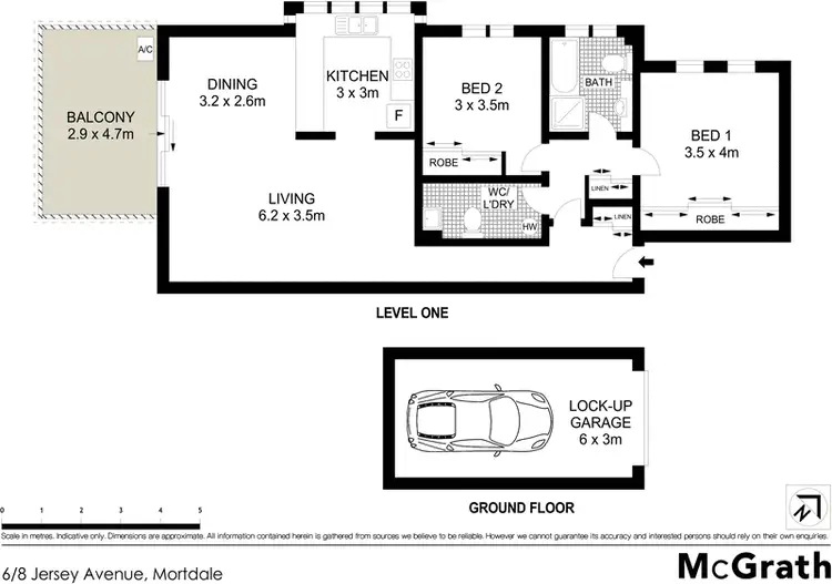 Floorplan of Homely apartment listing, 6/8 Jersey Avenue, Mortdale NSW 2223