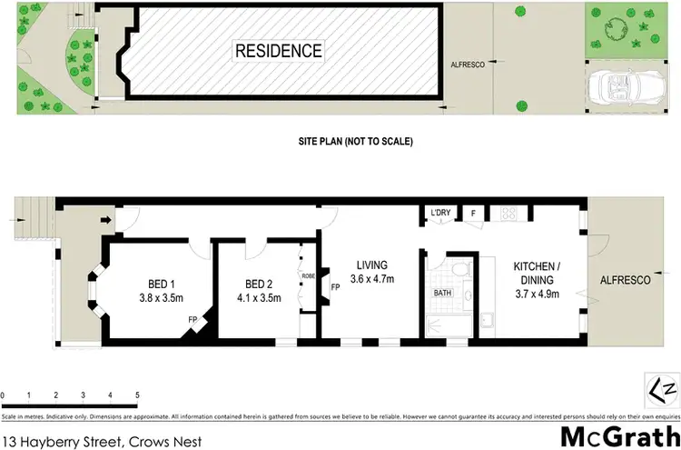 Floorplan of Homely house listing, 13 Hayberry Street, Crows Nest NSW 2065