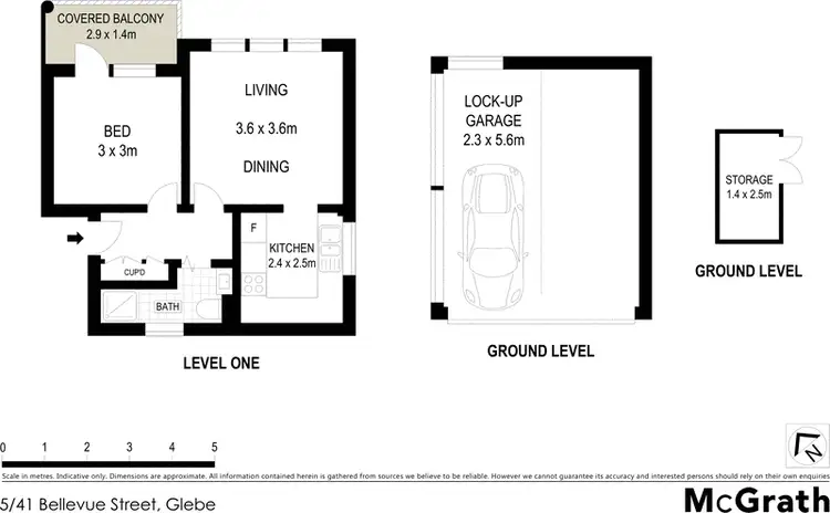 Floorplan of Homely apartment listing, 5/41 Bellevue Street, Glebe NSW 2037