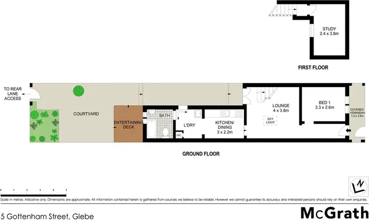 Floorplan of Homely house listing, 5 Gottenham Street, Glebe NSW 2037