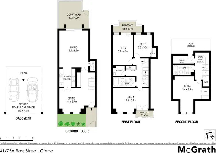 Floorplan of Homely townhouse listing, 41/75A Ross Street, Glebe NSW 2037
