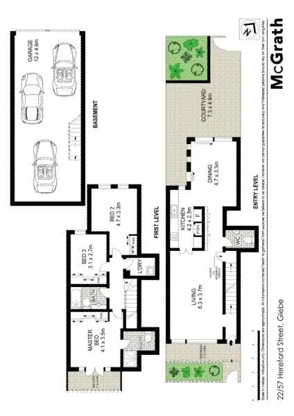 Floorplan of Homely townhouse listing, 22/57 Hereford Street, Glebe NSW 2037