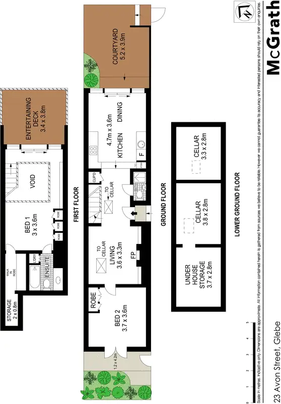Floorplan of Homely house listing, 23 Avon Street, Glebe NSW 2037