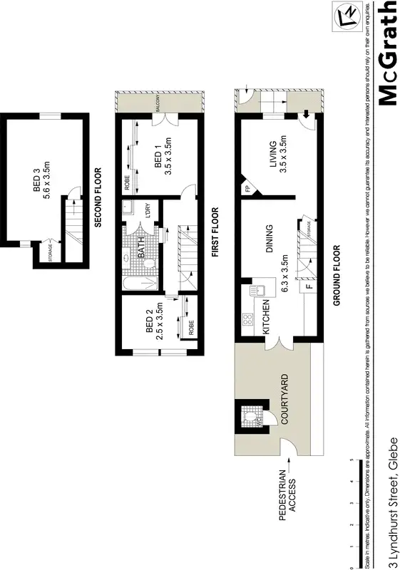 Floorplan of Homely house listing, 3 Lyndhurst Street, Glebe NSW 2037
