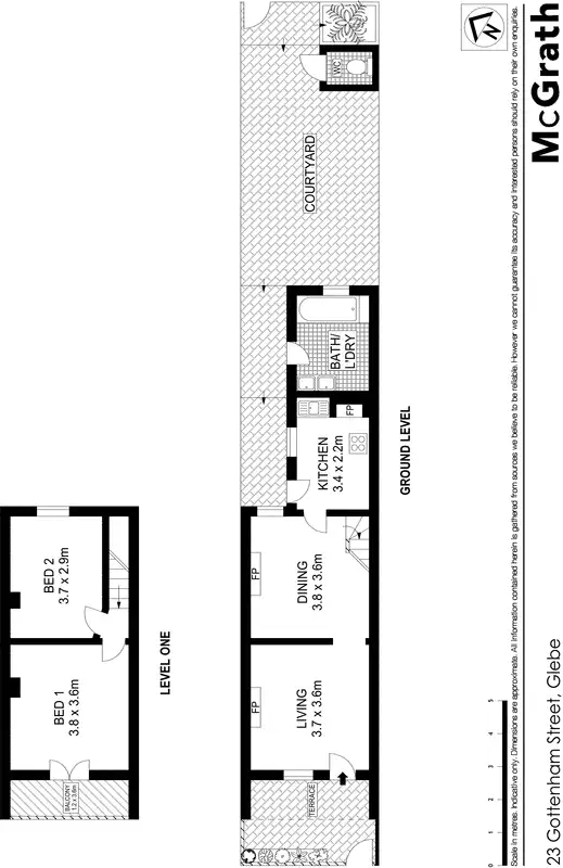 Floorplan of Homely house listing, 23 Gottenham Street, Glebe NSW 2037