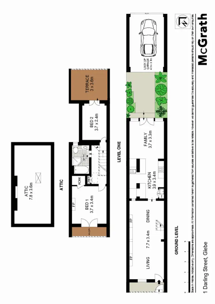 Floorplan of Homely house listing, 1 Darling Street, Glebe NSW 2037