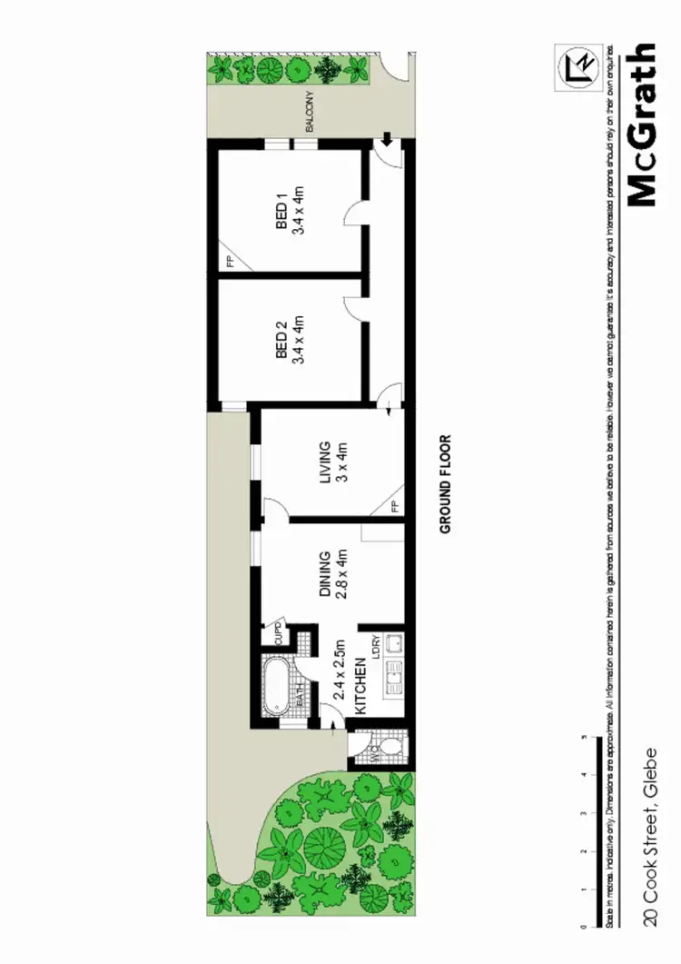 Floorplan of Homely house listing, 20 Cook Street, Glebe NSW 2037