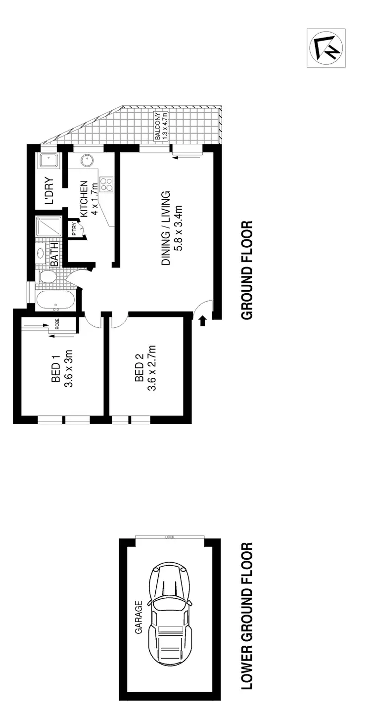 Floorplan of Homely apartment listing, 17/9A Cook Street, Glebe NSW 2037