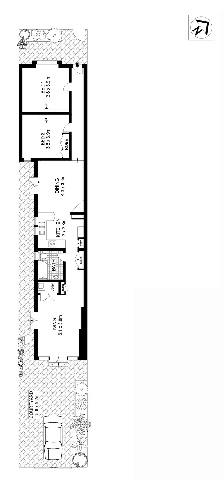 Floorplan of Homely house listing, 60 Hereford Street, Glebe NSW 2037