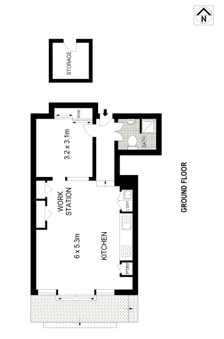 Floorplan of Homely apartment listing, 35/37 Bay Street, Glebe NSW 2037