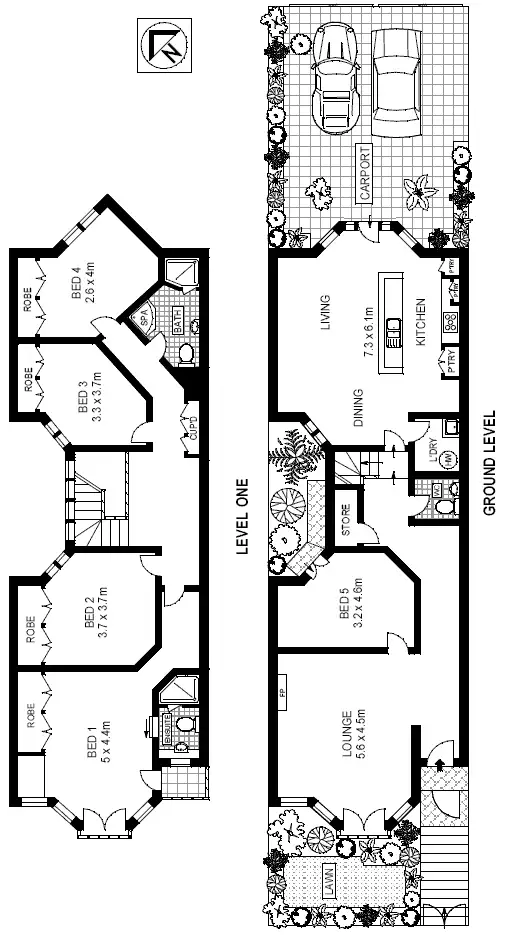 Floorplan of Homely house listing, 1C Edward Street, Glebe NSW 2037