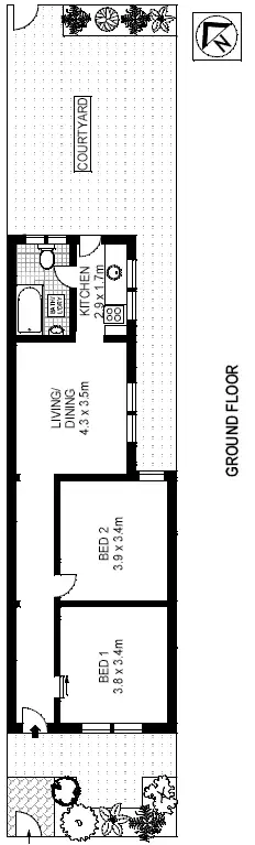 Floorplan of Homely house listing, 19 Darling Street, Glebe NSW 2037