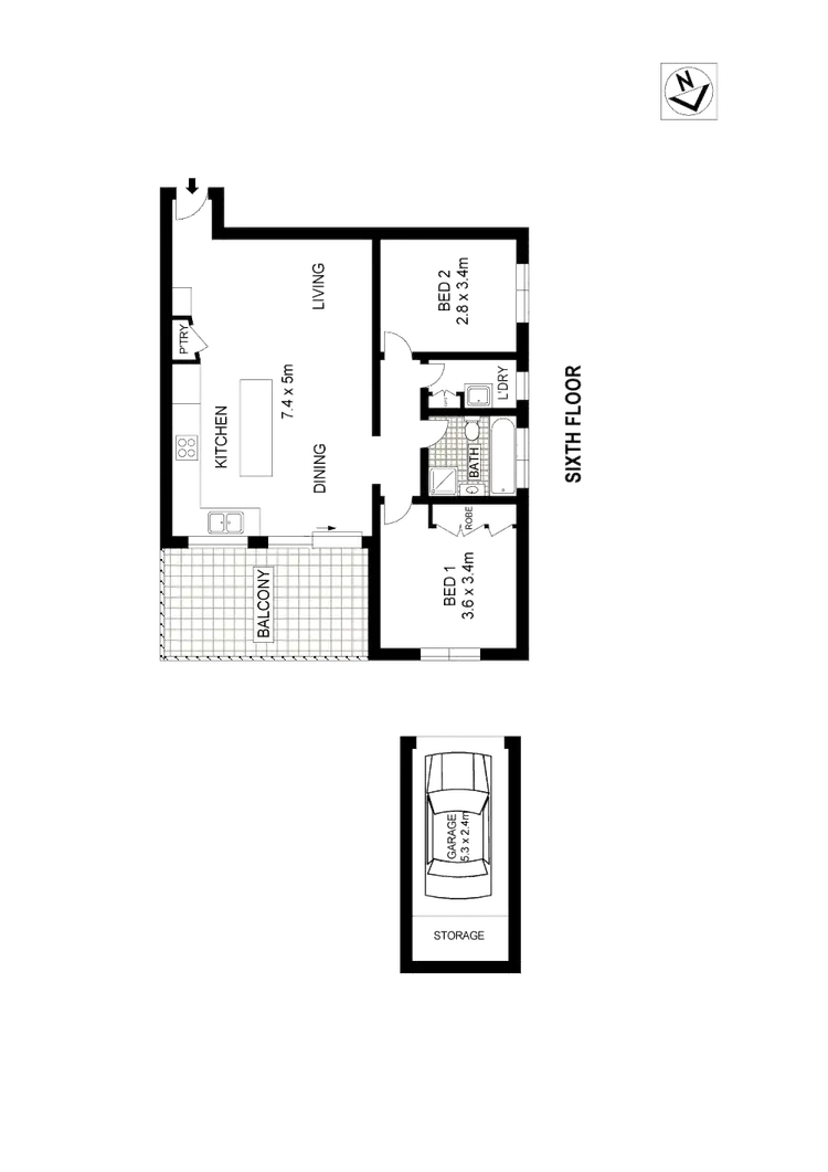 Floorplan of Homely apartment listing, 31/2 Forsyth Street, Glebe NSW 2037