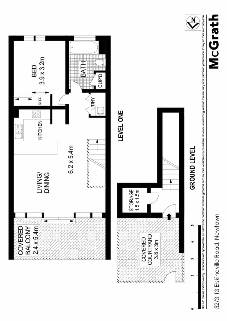Floorplan of Homely apartment listing, 52/3 Erskineville Road, Newtown NSW 2042
