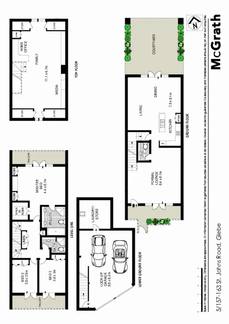 Floorplan of Homely townhouse listing, 5/157 St Johns Road, Glebe NSW 2037