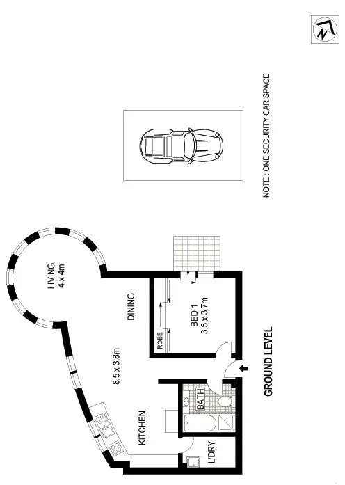 Floorplan of Homely apartment listing, 14/213 Wigram Road, Glebe NSW 2037