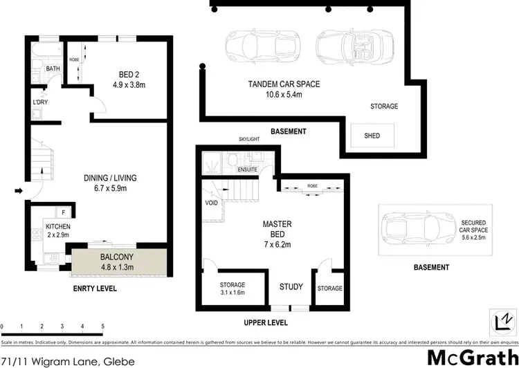 Floorplan of Homely apartment listing, 71/11 Wigram Lane, Glebe NSW 2037