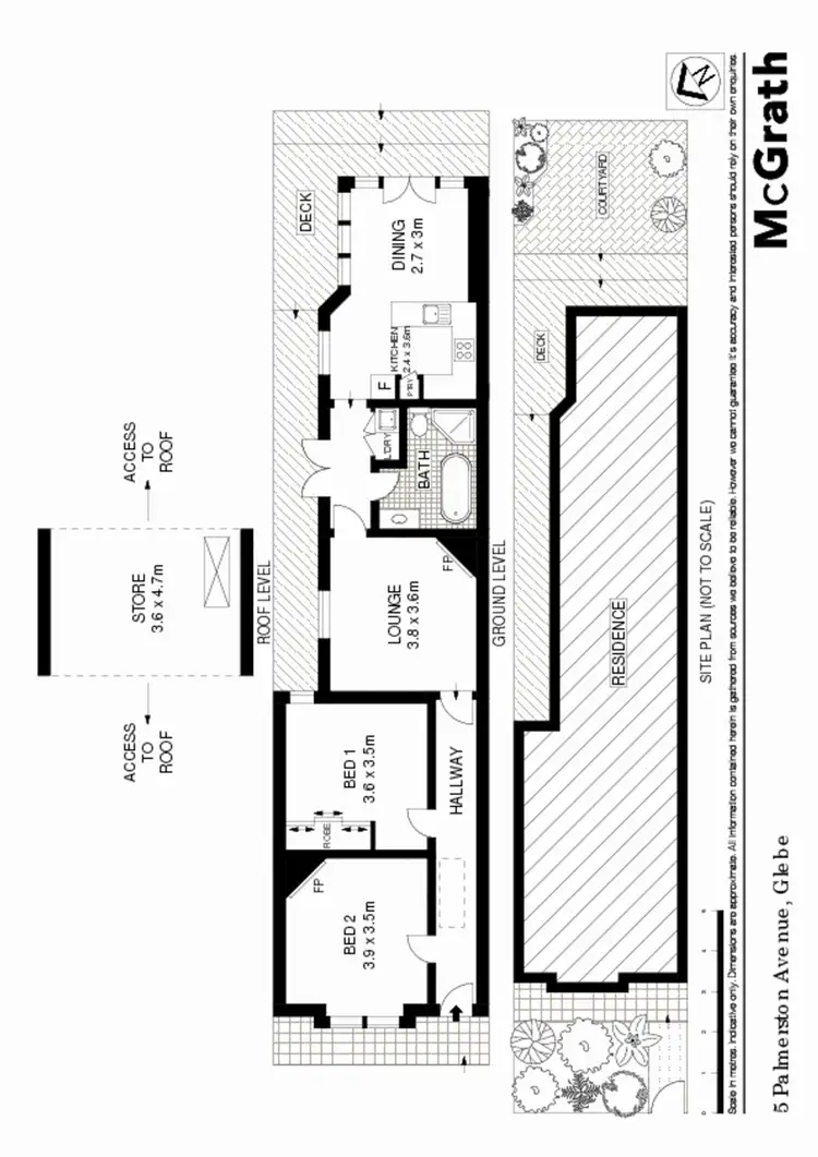 Floorplan of Homely house listing, 5 Palmerston Avenue, Glebe NSW 2037