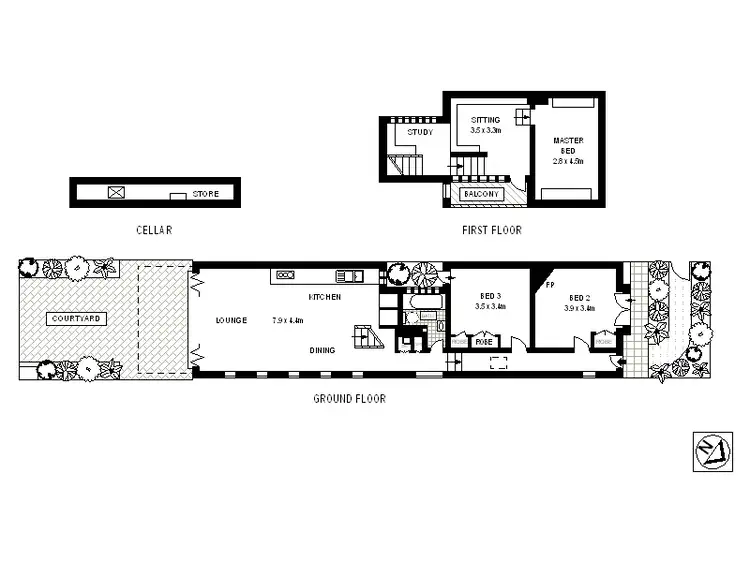 Floorplan of Homely house listing, 3 Palmerston Avenue, Glebe NSW 2037