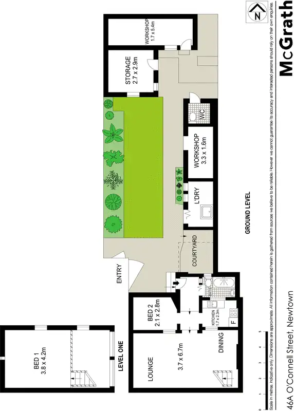 Floorplan of Homely house listing, 46A O'Connell Street, Newtown NSW 2042