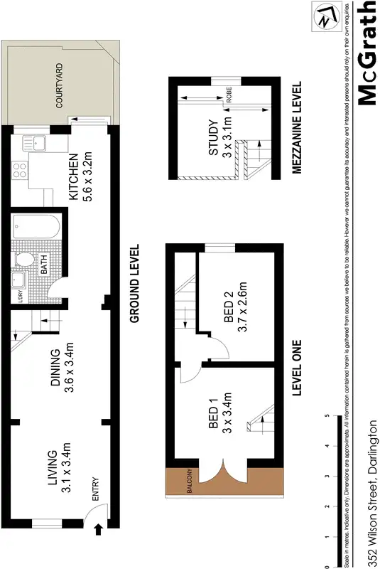 Floorplan of Homely house listing, 352 Wilson Street, Darlington NSW 2008