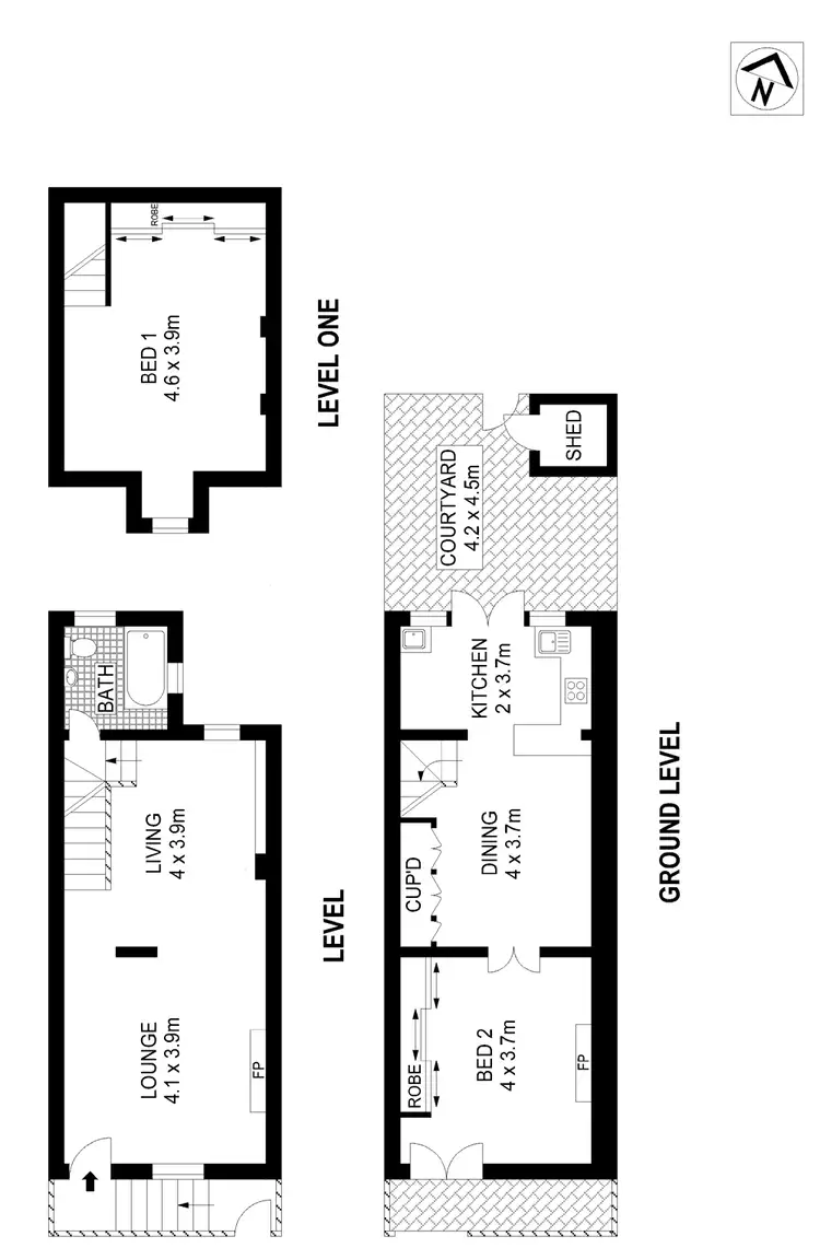 Floorplan of Homely house listing, 46 Bishopgate Street, Camperdown NSW 2050