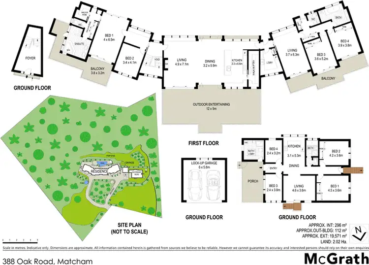 Floorplan of Homely rural property listing, 388 Oak Road, Matcham NSW 2250