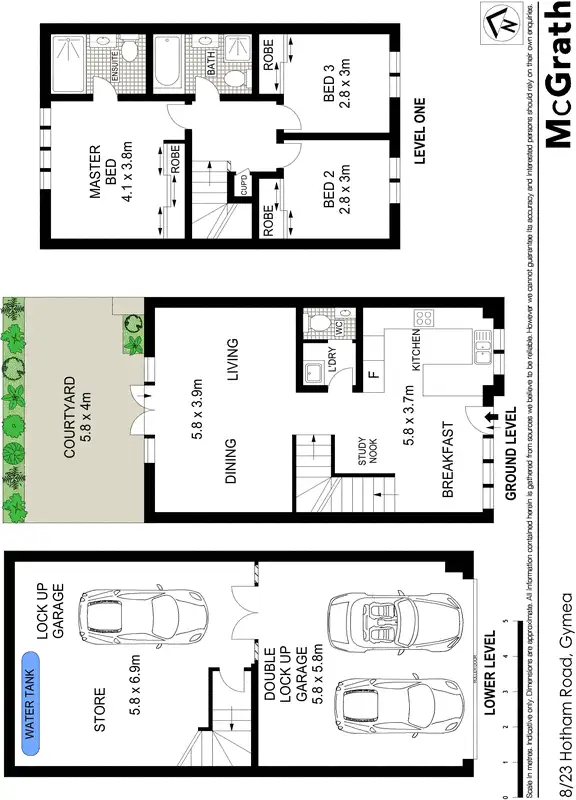 Floorplan of Homely townhouse listing, 8/23 Hotham Road, Gymea NSW 2227