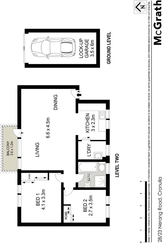 Floorplan of Homely apartment listing, 28/23 Nerang Road, Cronulla NSW 2230