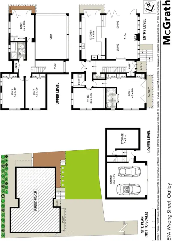 Floorplan of Homely house listing, 59A Wyong Street, Oatley NSW 2223