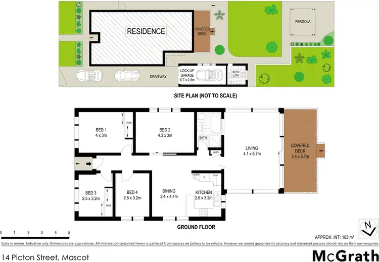 Floorplan of Homely house listing, 14 Picton Street, Mascot NSW 2020